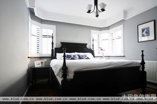 现代美式卧室设计效果图