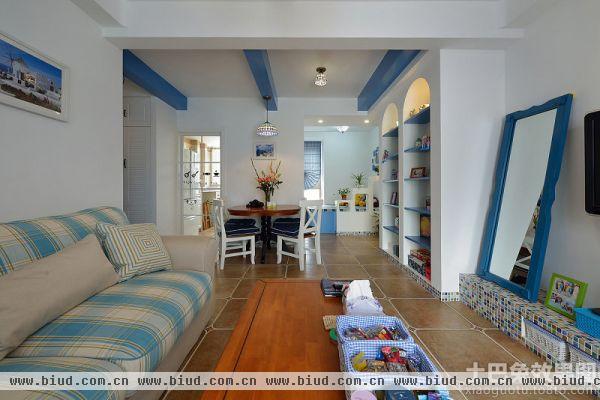 地中海风格家庭室内装修设计图