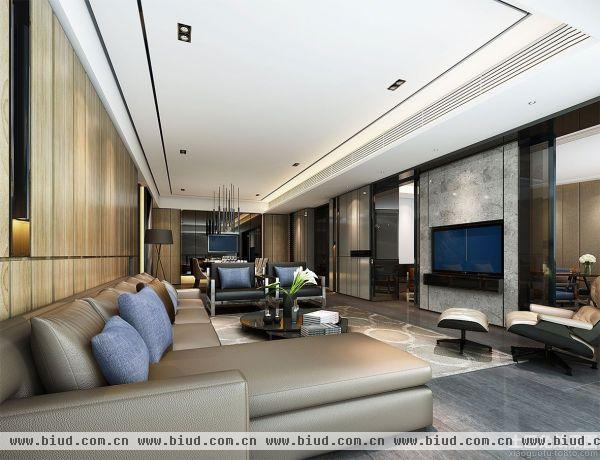 现代新古典140平方米四室两厅客厅装修效果图