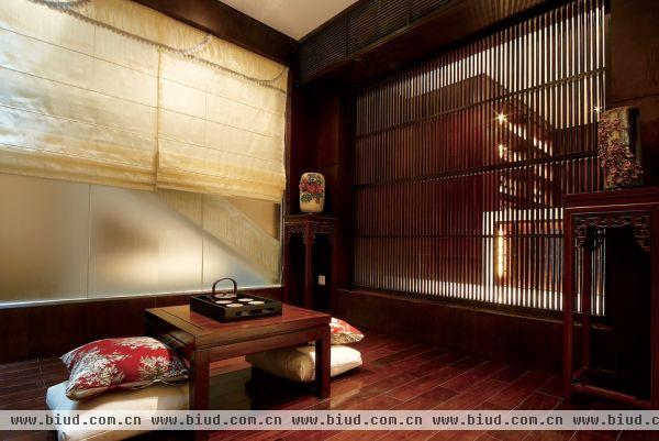 中式自建别墅茶室装修效果图