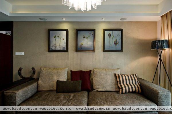 时尚客厅沙发墙装饰画图片