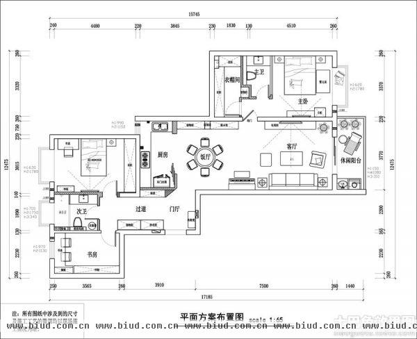 100平米房屋室内设计图