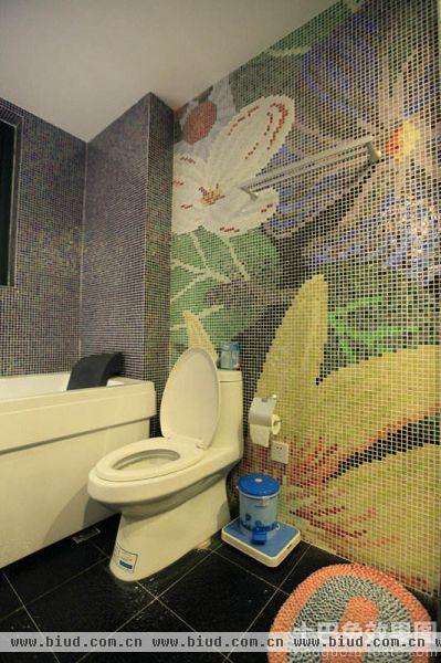 卫生间马赛克瓷砖拼花图片