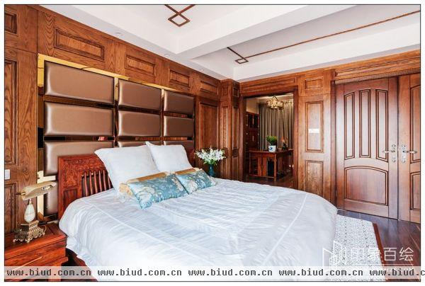 中式复式家居主卧室装修图片