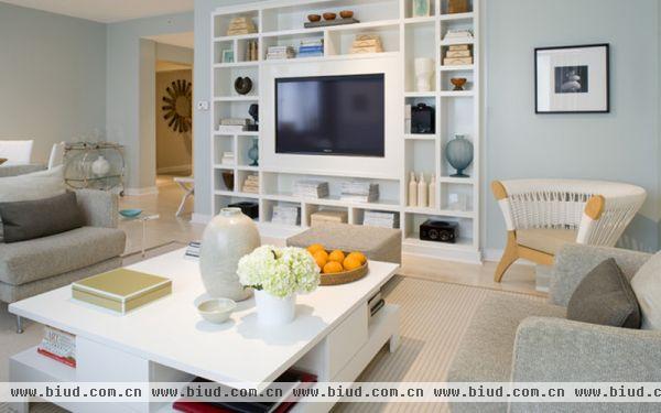 北欧风格家居客厅家具组合电视柜效果图