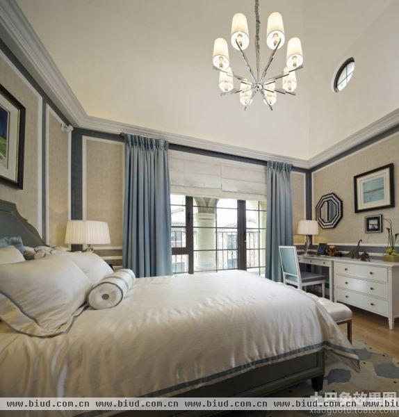 现代新古典风格三室两厅卧室装修效果图片