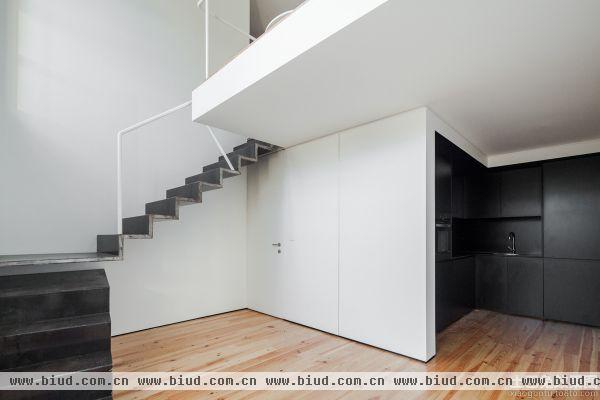 极简主义室内楼梯设计效果图