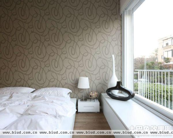 现代卧室墙壁纸设计效果图欣赏