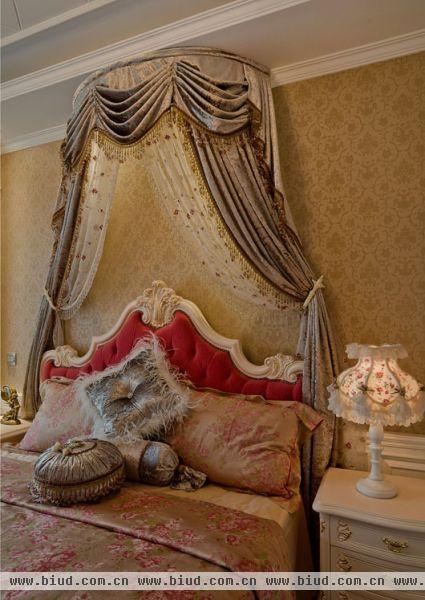 卧室床头装饰窗帘效果图
