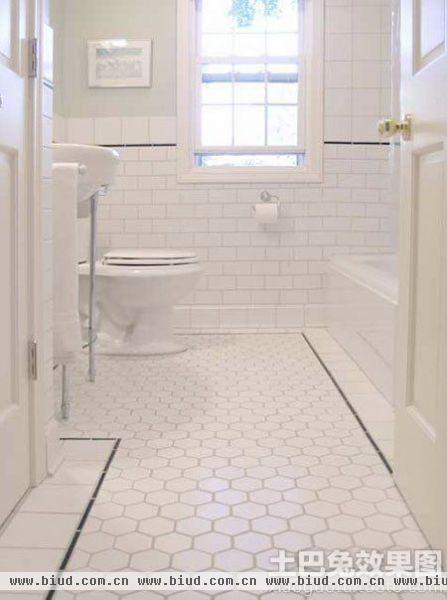 白色瓷砖卫生间效果图设计