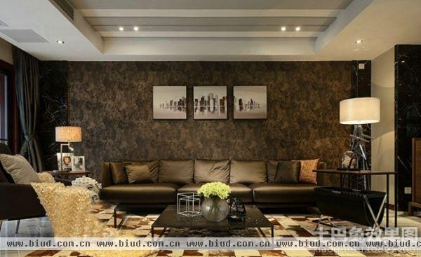 现代创意风格客厅沙发背景墙效果图欣赏大全