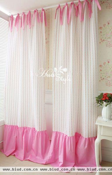 韩式风格卧室窗帘布艺图欣赏