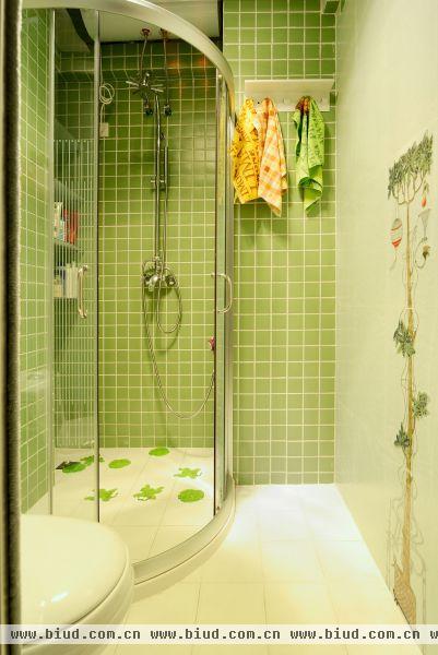 田园风格卫生间淋浴房装修效果图欣赏