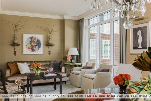 北欧创意风格三室两厅沙发背景墙效果图大全