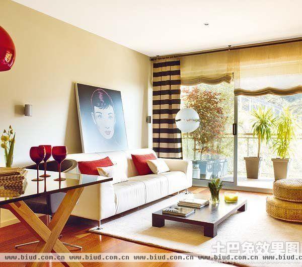 日式风格小户型客厅装修效果图大全2014图片