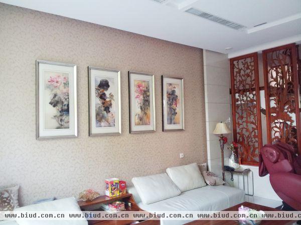 新中式家居客厅装饰画图片欣赏
