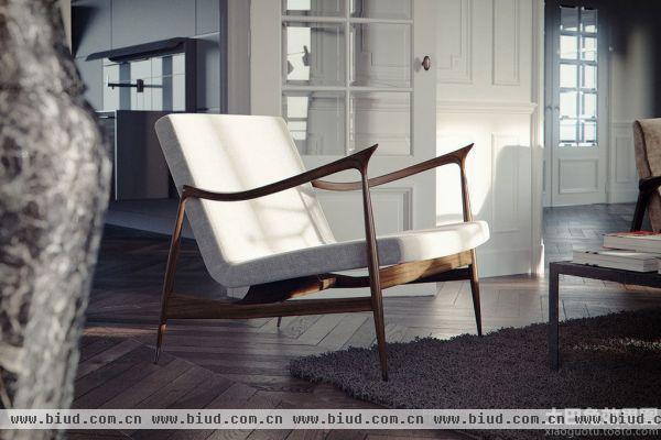 极简主义家装客厅家具椅子图片