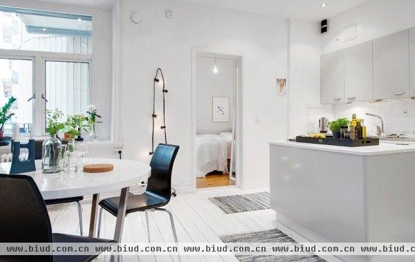 凸显女子味 瑞典56平米单身女子公寓