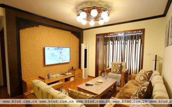 东南亚风格两室一厅客厅装修图2014图片