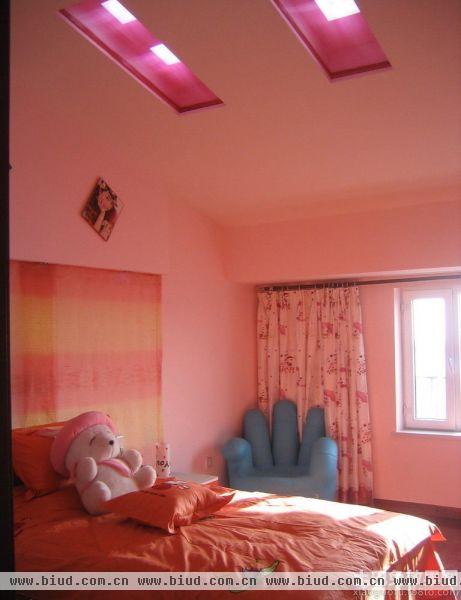 粉色卧室设计效果图片