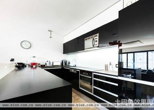 现代家居狭长厨房设计图片