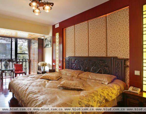 新中式风格家装卧室效果图片