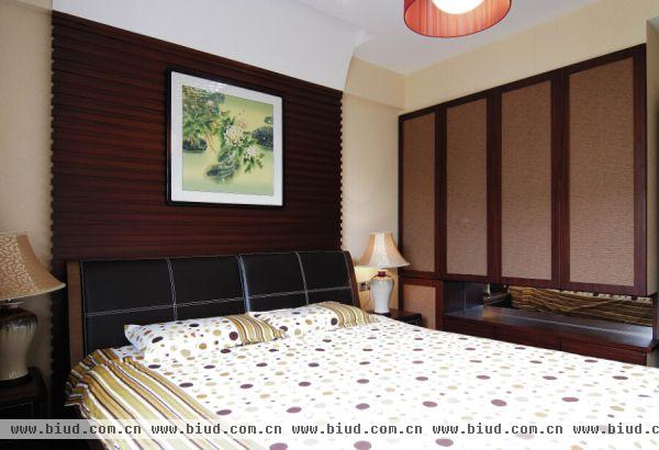 中式风格卧室床头背景墙效果图欣赏大全