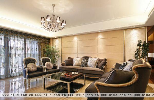 现代欧式风格家庭客厅装修设计图片欣赏2014