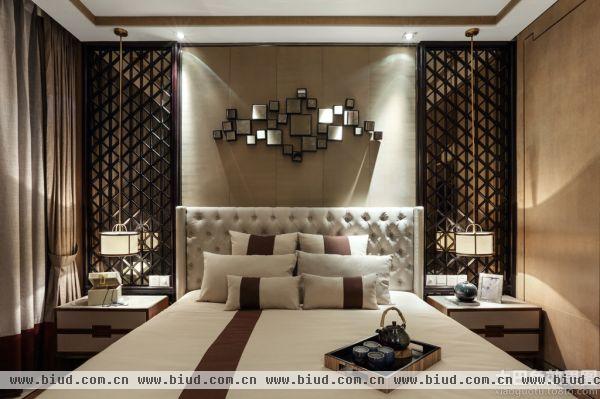 新中式古典风格卧室装修效果图