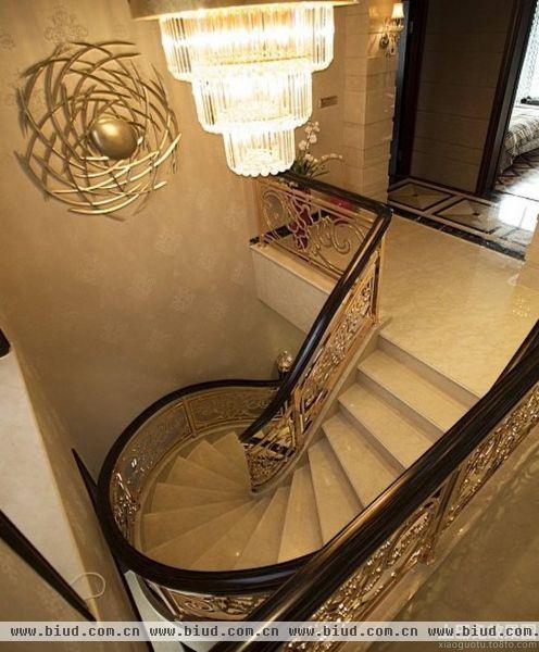 最新欧式室内楼梯设计效果图