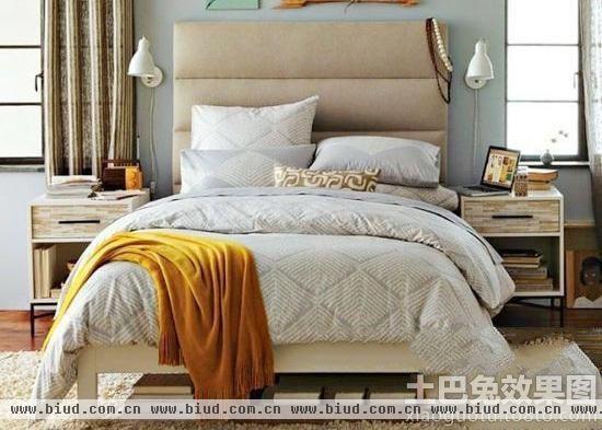 欧式简约卧室装饰设计效果图