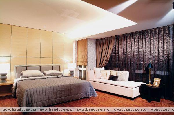 现代家装大卧室设计效果图