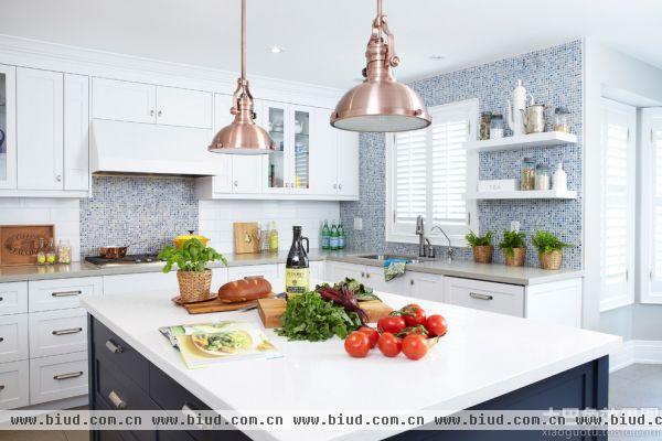 最新欧式风格开放式厨房装修图片
