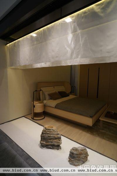 现代日式风格三室两厅设计效果图