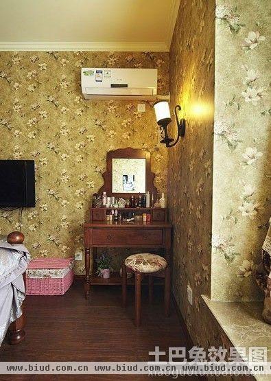 东南亚家居卧室家具梳妆台效果图