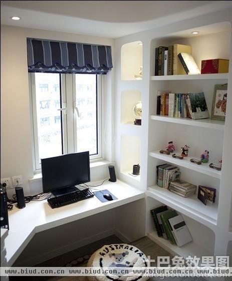 地中海风格家居书房装修设计2014图片