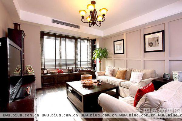 现代中式家居客厅装修效果图片欣赏