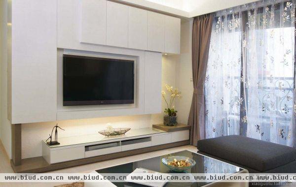 现代客厅电视背景墙设计装修效果图片