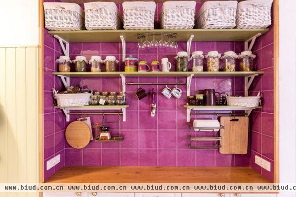 紫色浪漫的田园风情小居室