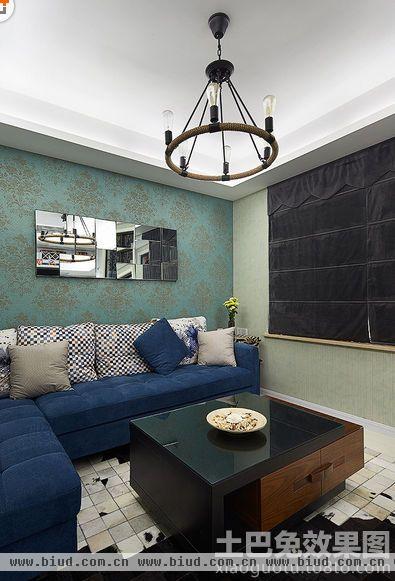 72平米现代欧式风格一居室装修效果图