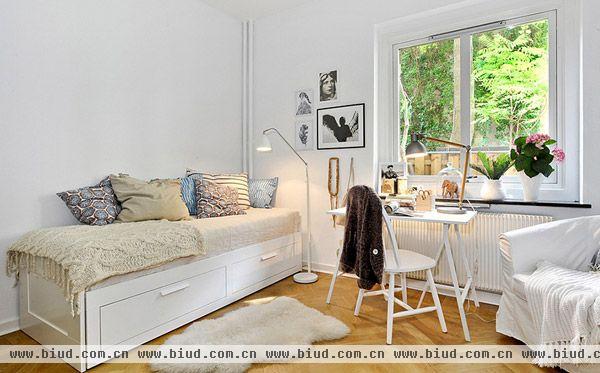 瑞典20平米装饰出众的小公寓