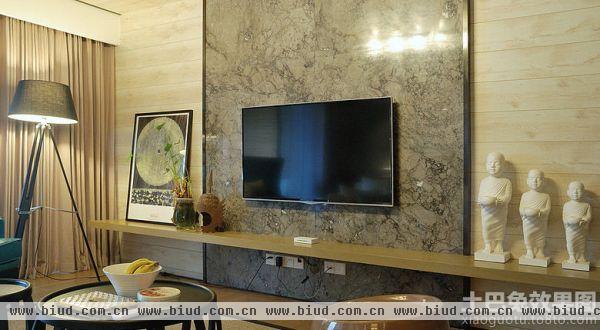 宜家风格小客厅电视背景墙设计