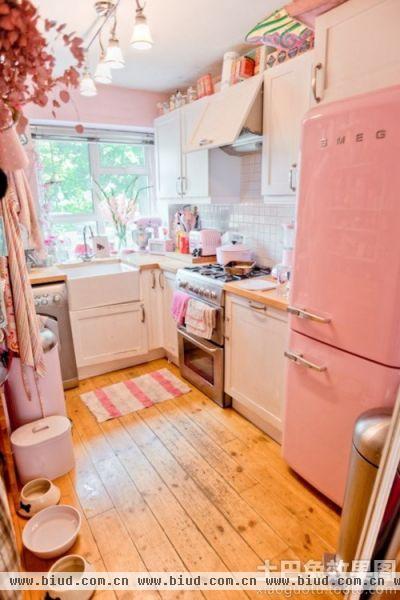 温馨粉色公主厨房装修效果图