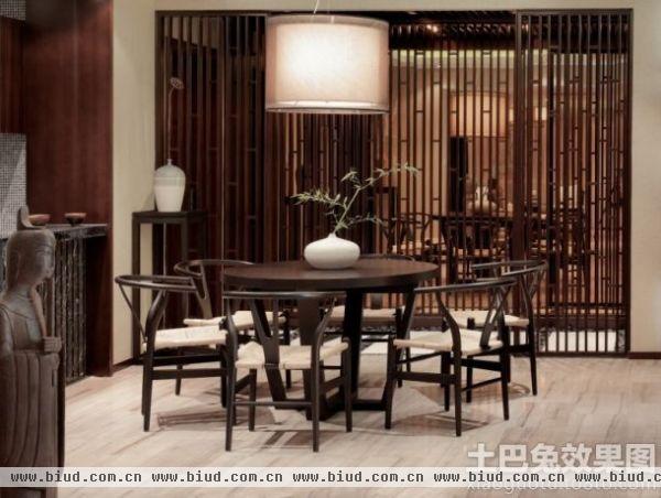 中式风格家装室内茶室休闲区效果图