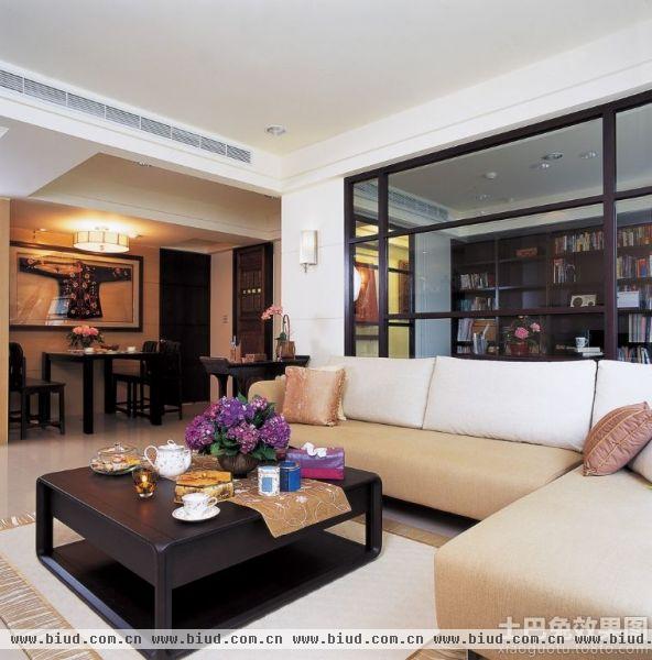 中式家装两室一厅户型装修设计图片2014