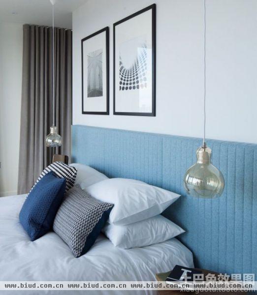 北欧风格复式卧室床头吊灯图片欣赏大全