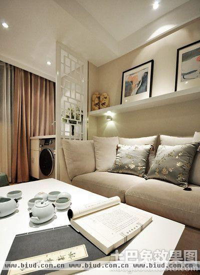 中式简约客厅沙发装饰效果图