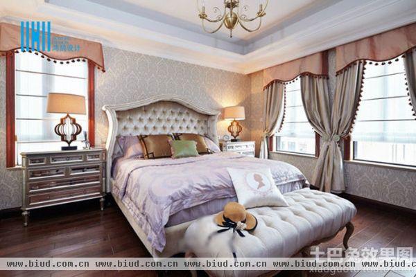 欧式风格家庭装修大卧室布置效果图