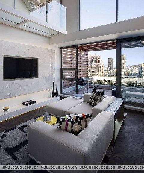 良好的个性化设计 南非现代复式公寓