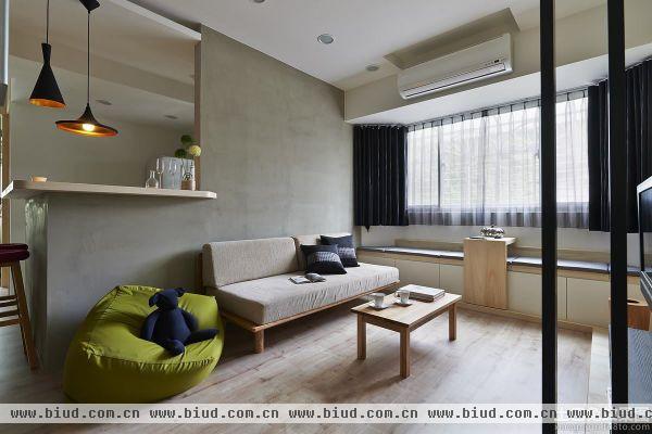 日式家居客厅实木装修效果图